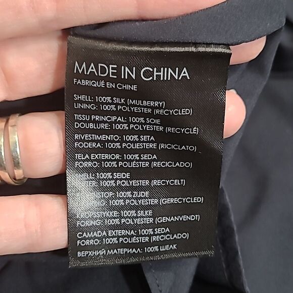 🚩Nwot Club Monaco Silk Mini Dress Balloon Sleeves. - Picture 6 of 9